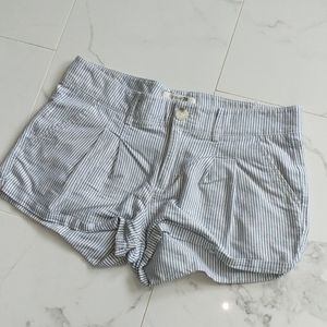 Blue and white stripe shorts